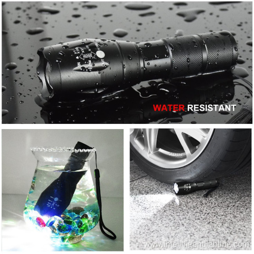 T6 AluminumTelescopic Zoom Rechargeable Feneri Flashlight